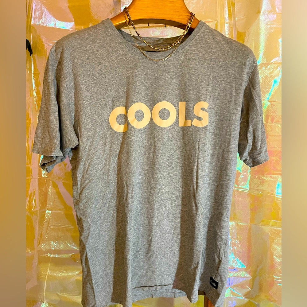COOLS oversized blush & grey tee